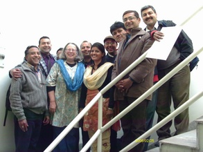 Nepal Social Artistry team with Jan