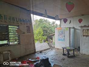 Inside the wreck of a Day Care Center