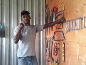 Jose in the CL carpentry shop