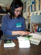 Bar coding science books for science center