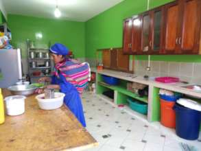 Kitchen after support from Help Bolivia