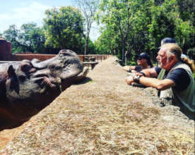 Meeting one of our clients!