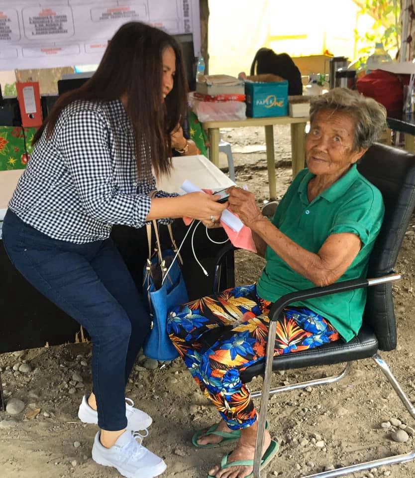 Caring for the elderly at relief center