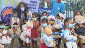 Many children among the victims,toys help