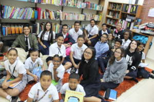 Youth with books