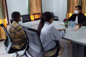 Lawyer providing legal information and counseling