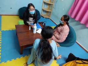 Lawyer meeting child victim and her family