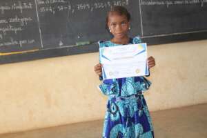 Coumba ranked 3rd in 4th grade