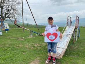 Child from Nor Ghazanchi village says thank you!