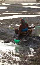 Woman Collecting Water