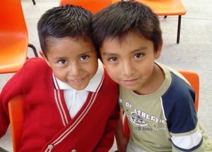 Boys at the ceremony, beneficiaries of the Center
