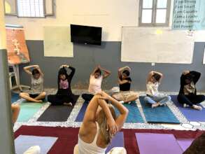 Yoga class for Soar Girls