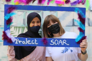 Soukaina with Project Soar Program Manager Tess
