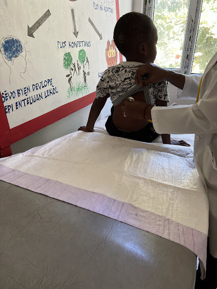 Taking care of children at the APF Clinic