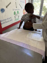 Taking care of children at the APF Clinic