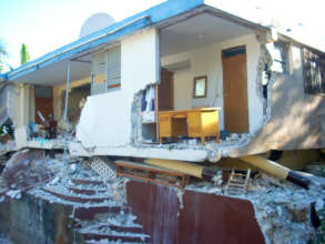 The APF clinic destroyed in the 2010 earthquake