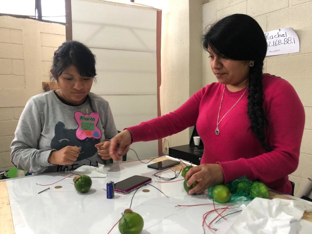 Making electricity with lemons