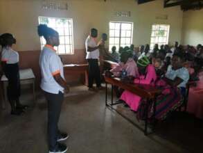 Education dialogue with caretakers at Bukaali P/S