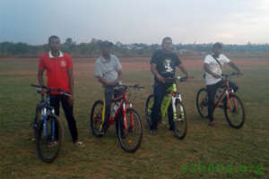 The team ready to go