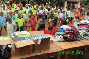 Dancing while waiting for their xmas gifts