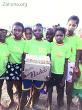 Second place, with box of noodles and cookies