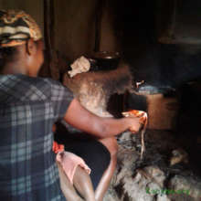 Improved cookstove in the kitchen in Madagascar