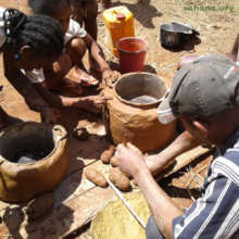 Building their cookstove is a family project