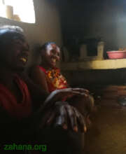 Manja and her husband proud to show new kitchen