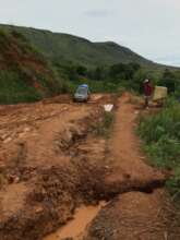 Navigating roads in the rainy season