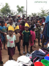 Waiting in anticipation for their gifts