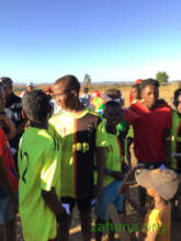 Hanging out at the soccer field