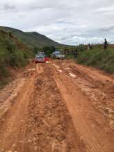 Navigating roads in the rainy season