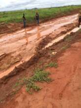 Navigating roads in the rainy season