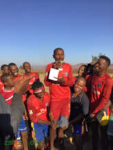 Men's winning team with Zahana Cup
