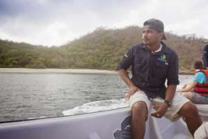 Field coordinator Jairo Coronado