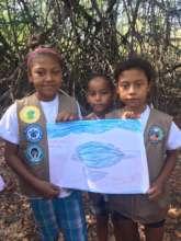 Jr. Rangers learn about the leatherback sea turtle