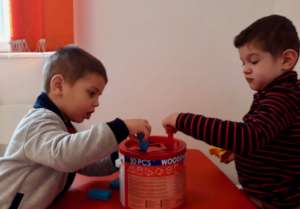 We encourage cooperative play and learning