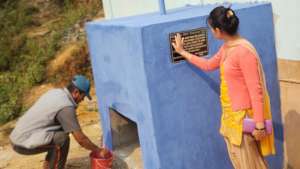 Sanitation Pit nearly finished.