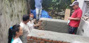 Sanitary pit construction