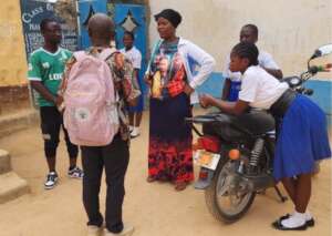 Adolescent clients w/ RHL Facilitator after group.