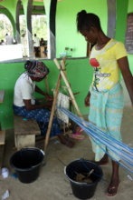 Women weaving