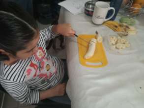 Pupil participating at home in activities of daily