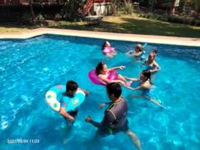 Special swimming for teenagers