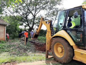 The TLB opens up the foundation trench