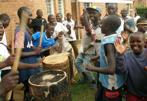 Rwanda Mizero street children - playing