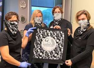 Dr. Neyman's Team Sporting BCF Bandanas!