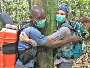 Loving the forest! Eco-guard Feza and Ashley Judd