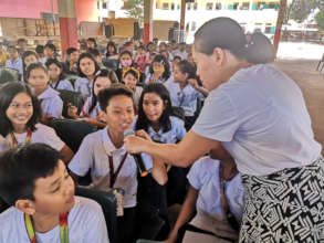 ROH Staffer, Connie, teaching kids about empathy