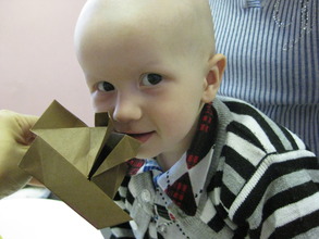 "I made this origami myself!"