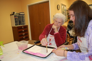 Virgie begins her masterpiece